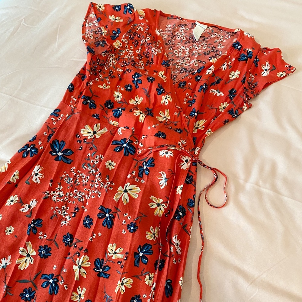 H&M wrap around dress